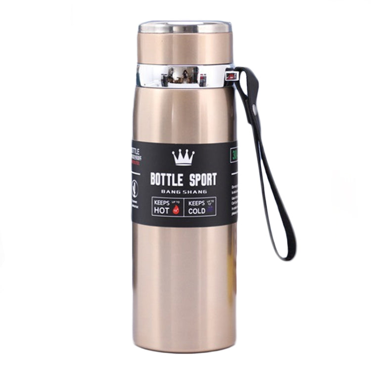 316 스테인리스 스틸 보온 머그 대용량 진공 보온병 야외 휴대용 자동차 보온 물병, 800ml, 1000ml