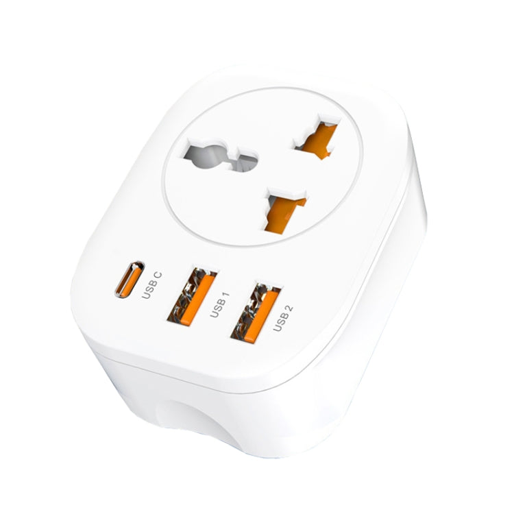 범용 변환 플러그 2USB+타입-C 스마트 변환 소켓, UK 플러그, US 플러그, EU 플러그