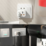 범용 변환 플러그 2USB+타입-C 스마트 변환 소켓, UK 플러그, US 플러그, EU 플러그