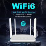 4G CPE 무선 플러그인 라우터 WiFi 6 네트워크 핫스팟, EU 플러그, EC21