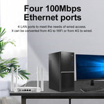 4G CPE 무선 플러그인 라우터 WiFi 6 네트워크 핫스팟, EU 플러그, EC21