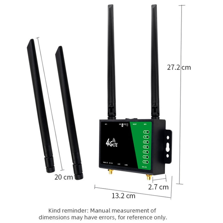 4G 무선 플러그인 라우터 분리형 확장 안테나 LTE 모니터링 네트워크 WiFi 핫스팟, EU 플러그, LT210B