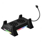 XBOX Series S 콘솔 베이스 쿨링 팬 내장 LED 라이트 스트립 포함, 베이스 쿨링 팬 화이트, 베이스 쿨링 팬 블랙