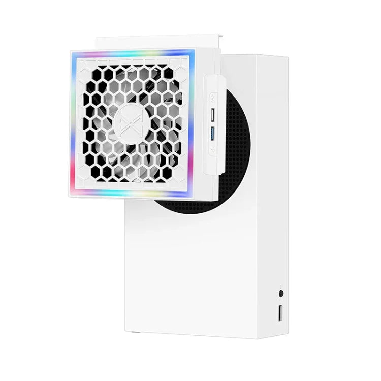 XBOX Series S 콘솔 측면 장착 냉각 팬 RGB 컬러 라이트 라디에이터, XBOX Series S용