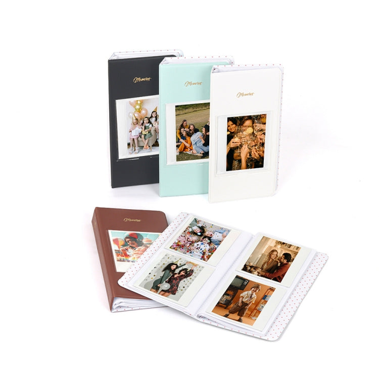 64피스 5인치 사진 보관 앨범, 흰색, 검정, 연파랑, 갈색, 녹색, 분홍, 파랑, 보라