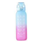 1000ml 대용량 트라이탄 물 머그 그라데이션 컬러 야외 스포츠 물병