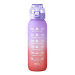 1000ml 대용량 트라이탄 물 머그 그라데이션 컬러 야외 스포츠 물병