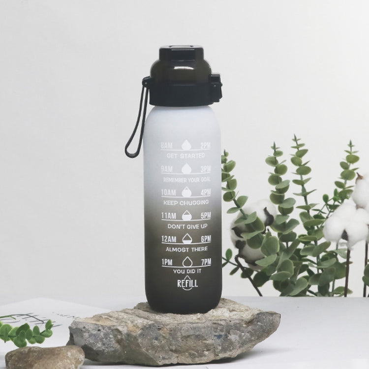 1000ml 대용량 트라이탄 물 머그 그라데이션 컬러 야외 스포츠 물병