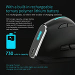 ZELOTES F36 9키 수직 그립 인체공학 프로그래밍 듀얼 블루투스 + 2.4G 무선 마우스, F36 (화이트), F36 (블랙)