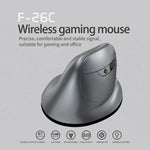 ZELOTES F-26C 8키 2.4G+블루투스 듀얼 모드 LED 디스플레이 수직 그립 무선 마우스, F-26C