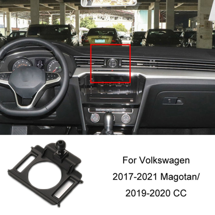 For Volkswagen Car Air Outlet Modified Mobile Phone Holder Base, 05-13 Touran, 08-12 Lavida, 08-12 Bora, 09-13 Golf 6, 11-15 Passat, 11-18 POLO, 11-18 Touareg, 17-21 Magotan/19-20 CC, 14-20 Golf, 12-14 Sagitar, 12-14 Magotan                            ...