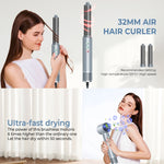 5 in 1 온풍 빗 자동 컬링 음이온 헤어 드라이어, 그레이 EU 플러그, 그레이 UK 플러그, 그레이 US 플러그, 블루 골드 US 플러그, 블랙 골드 EU 플러그, 블랙 골드 UK 플러그