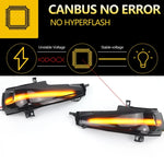 For Honda Civic MK8 Car Dynamic LED Water Flow Turn Signal Rearview Mirror Lights, Yellow Light, Blue Yellow Light