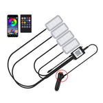 Eight-Color LED Voice Control Car Music Rhythm Atmosphere Light, 5V USB Remote Control, 5V USB APP, 5V USB APP + Remote Control, 5V USB With Switch Remote Control, 5V USB With Switch APP, 5V USB With Switch APP + Remote Control                         ...