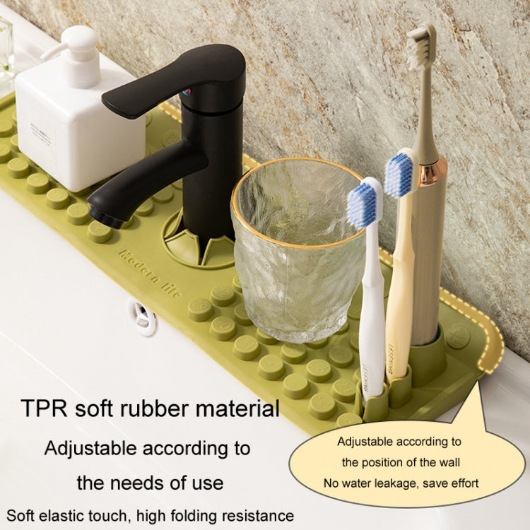 수도꼭지 실리콘 배수 매트 다기능 가정용 싱크대 조리대 미끄럼 방지 방수 저장 매트