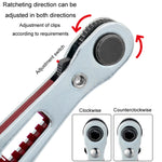 Mini Bi-directional Ratchet Screwdriver Wrench Multi-purpose Manual Flat Head Style Socket Wrench