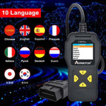 AERMOTOR V200PRO Car Troubleshooter Engine Inspection Scanner Readout Card ELM327 Battery Inspection Tool