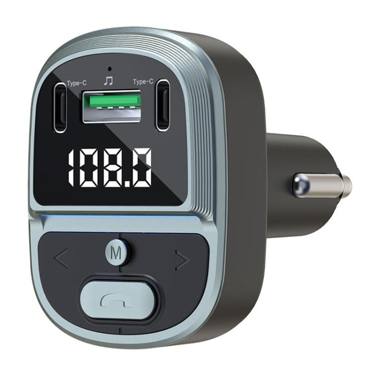 Car Voltage Digital Display Fast Charger Vehicle MP3 Bluetooth Player, GZ07