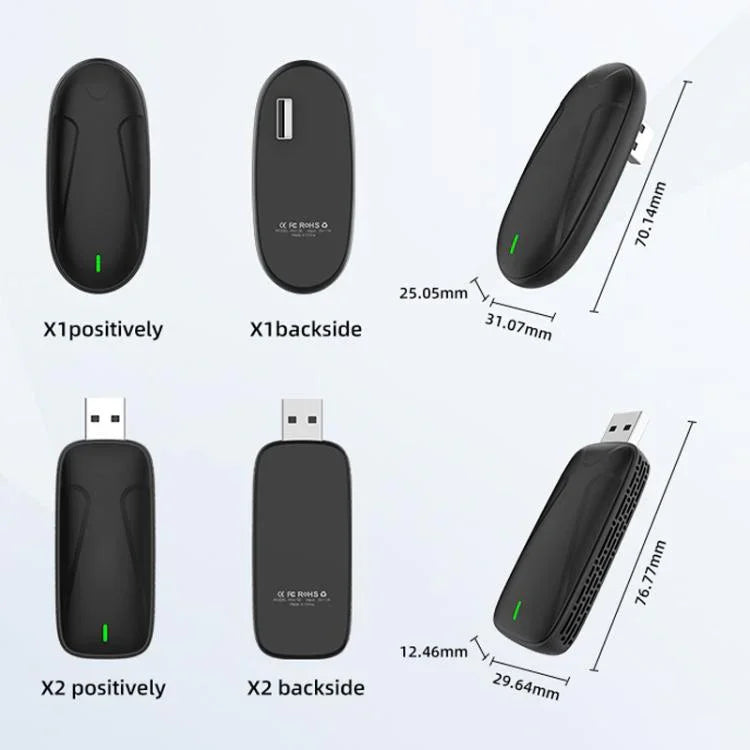오리지널 카플레이 유선-무선 박스 어댑터 차량 연결 안드로이드 박스, MINI SE X1AIR 블랙, MINI SE X2AIR 블랙