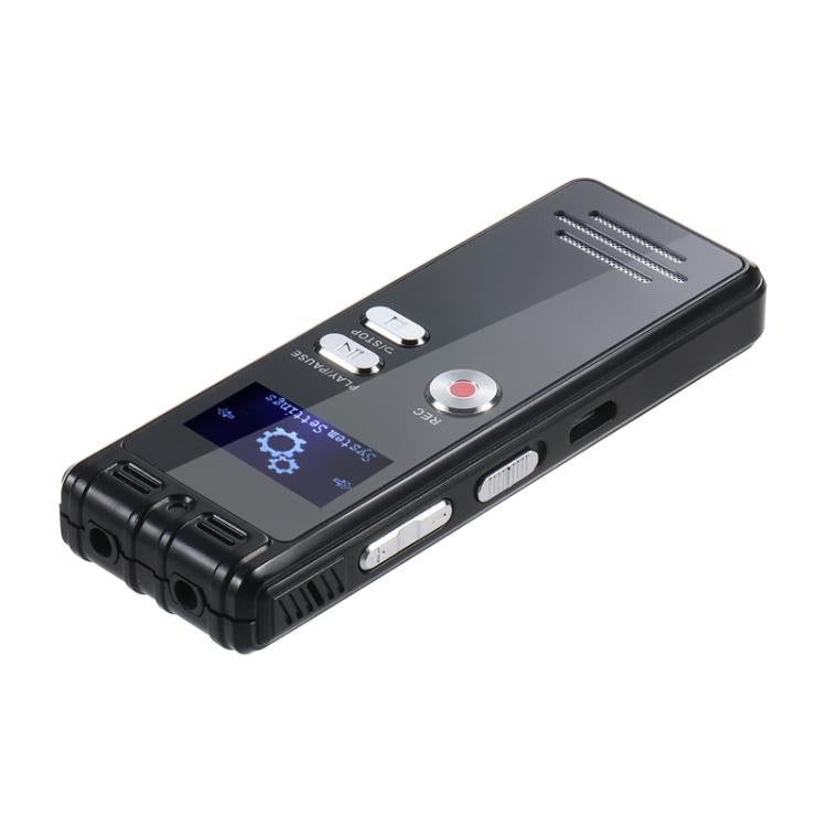 SK6 0.8인치 LED 화면 인터뷰 녹음기 USB 충전 MP3 플레이어, 메모리 없음, 32GB