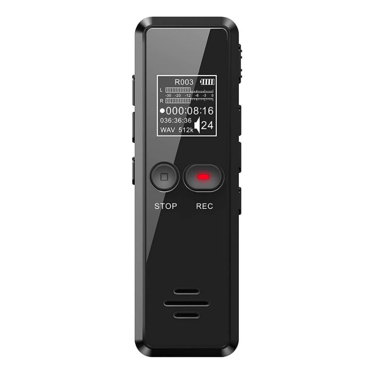 0.9인치 LCD 화면 인터뷰 미니 HD 녹음기 USB 충전 MP3 플레이어, 8GB, 16GB, 32GB, 64GB