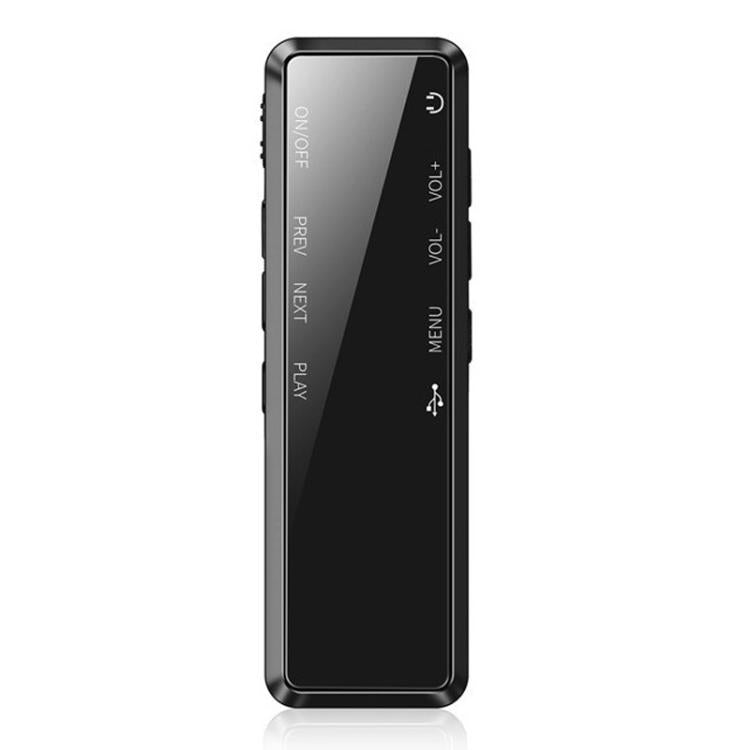 0.9인치 LCD 화면 인터뷰 미니 HD 녹음기 USB 충전 MP3 플레이어, 8GB, 16GB, 32GB, 64GB