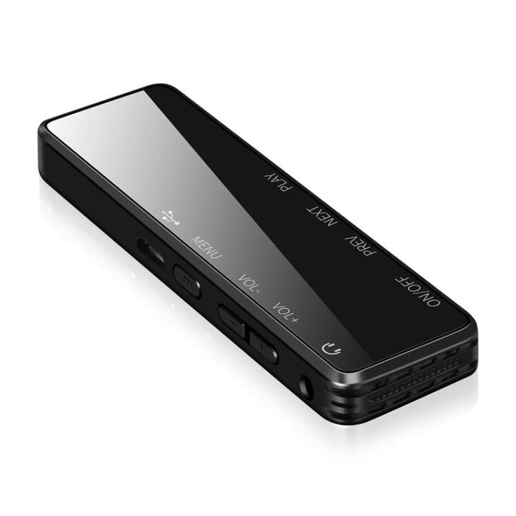 0.9인치 LCD 화면 인터뷰 미니 HD 녹음기 USB 충전 MP3 플레이어, 8GB, 16GB, 32GB, 64GB