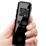 0.9인치 LCD 화면 인터뷰 미니 HD 녹음기 USB 충전 MP3 플레이어, 8GB, 16GB, 32GB, 64GB
