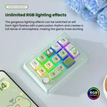 MKESPN W908 무선 트라이 모드 핫스왑 매크로 정의 RGB 백라이트 게이밍 기계식 키패드