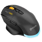 MKESPN W601 무음 무선 트라이 모드 매크로 게이밍 마우스 카본 파이버 12800DPI 블루투스 마우스