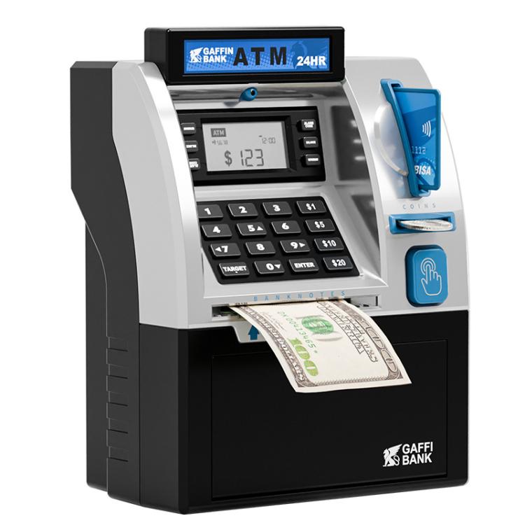 모의 ATM 자동 입출금기 스마트 비밀번호 카드 스와이프 어린이 저금통