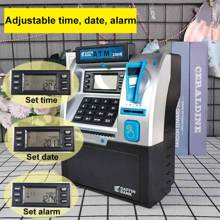 모의 ATM 자동 입출금기 스마트 비밀번호 카드 스와이프 어린이 저금통