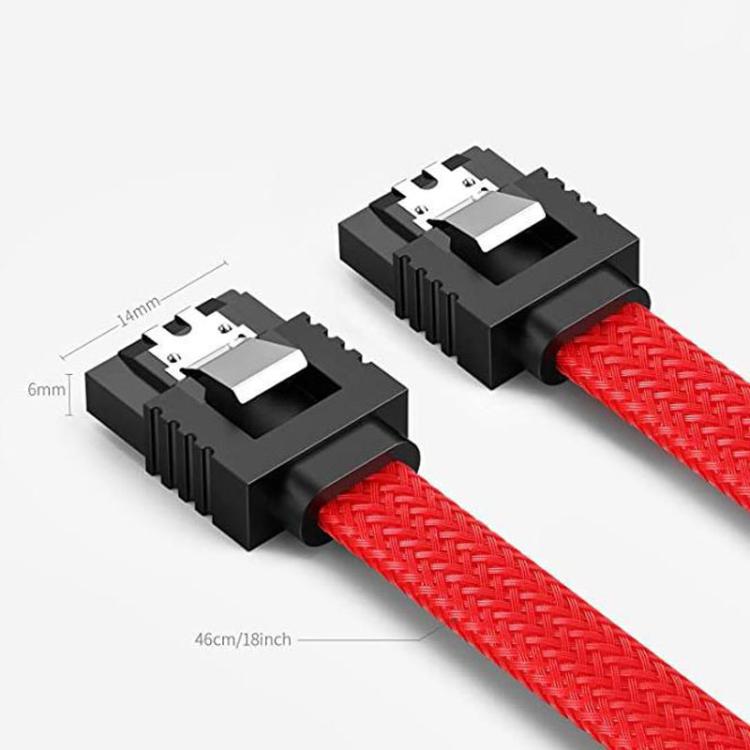 SATA3.0 알루미늄 호일 차폐 꼬임 케이블 본체 컴퓨터 하드 드라이브 전원 케이블, 0.5m