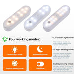 자기식 LED 캐비닛등 모션 센서 충전식 램프 20 LED 3색 온도, A68-3A-11cm