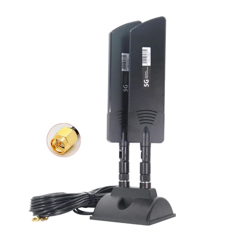 42dbi 5G 라우터 외부 안테나 실외 장거리 WiFi 신호 증폭기, SMA 수컷 검정, TS9 검정, SMA 수컷 흰색, TS9 흰색