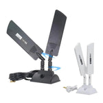 42dbi 5G 라우터 외부 안테나 실외 장거리 WiFi 신호 증폭기, SMA 수컷 검정, TS9 검정, SMA 수컷 흰색, TS9 흰색