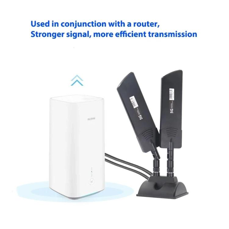 42dbi 5G 라우터 외부 안테나 실외 장거리 WiFi 신호 증폭기, SMA 수컷 검정, TS9 검정, SMA 수컷 흰색, TS9 흰색