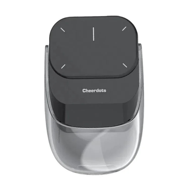 Cheerdots 2 스마트 자석 분리형 에어 마우스 무선 충전 블루투스 듀얼 모드 마우스, 블랙 베이직, 다크 그레이 베이직, 블랙 레코딩, 다크 그레이 레코딩