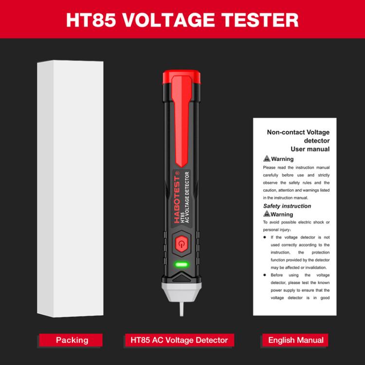 HABOTEST HT85 비접촉 전기 테스터 AC 전압 감지기, HT85