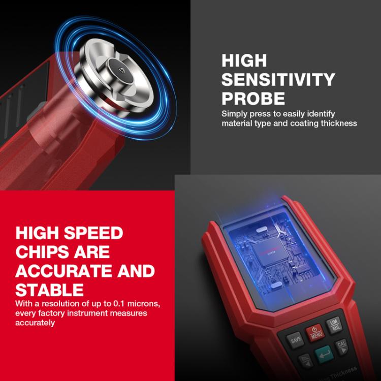 HABOTEST HT616 자동차 도장 테스터 도장 두께 게이지, HT616