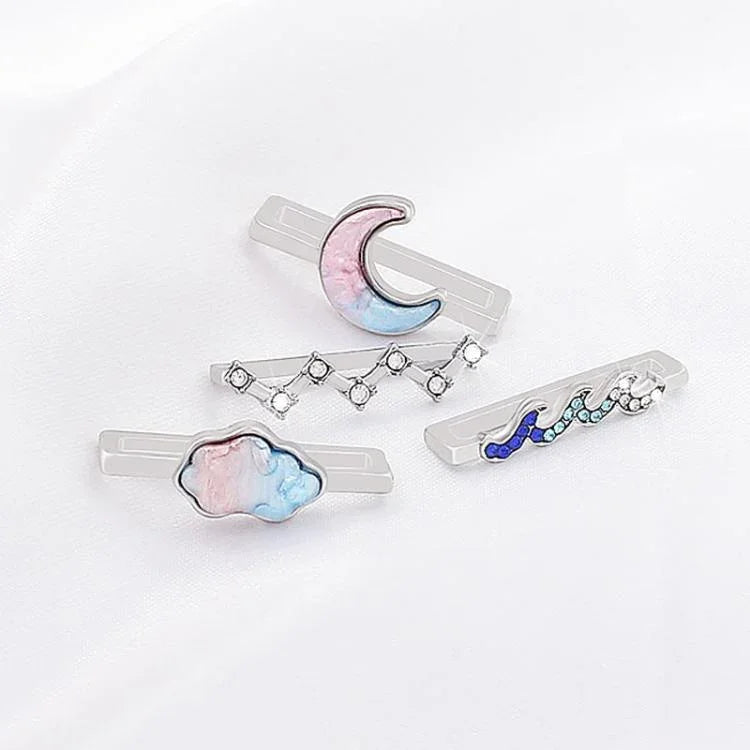 4개 세트 22mm 너비 스마트워치 밴드 장식 링 메탈 액세서리, 1, 2, 3, 4