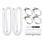 32mm 풀 호스 + 커넥터 + 드라이버 인텍스 300 GPH/530 GPH용, 1.5m 흰색 호스, 1.5m 파란색 호스, 1m 파란색 호스, 1m 흰색 호스
