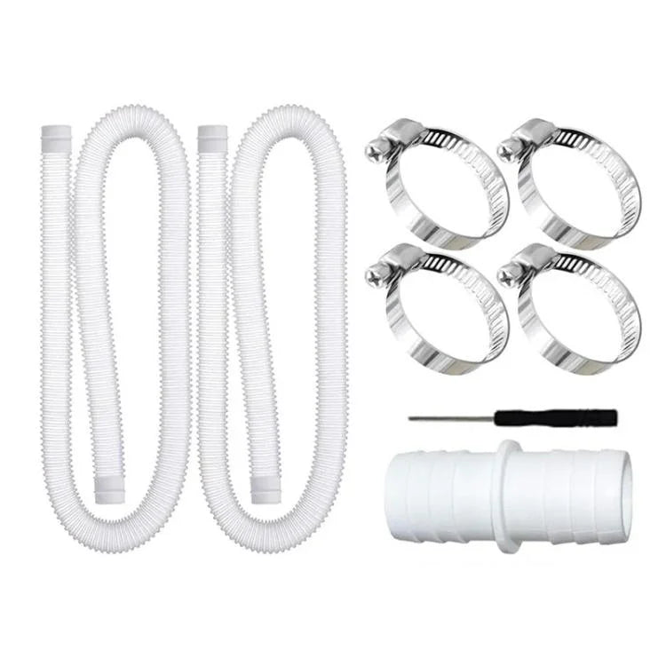 32mm 풀 호스 + 커넥터 + 드라이버 인텍스 300 GPH/530 GPH용, 1.5m 흰색 호스, 1.5m 파란색 호스, 1m 파란색 호스, 1m 흰색 호스