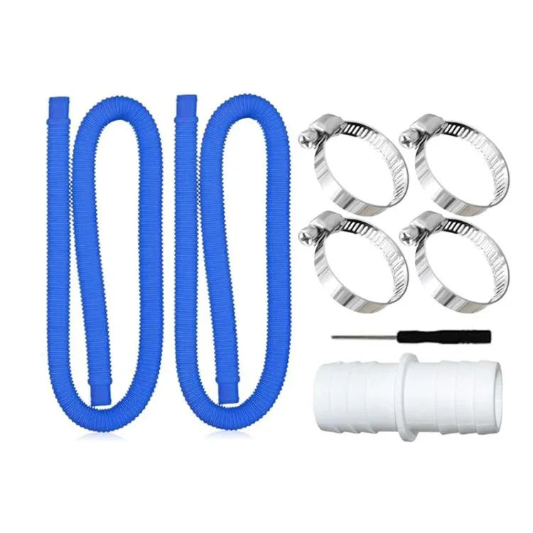 32mm 풀 호스 + 커넥터 + 드라이버 인텍스 300 GPH/530 GPH용, 1.5m 흰색 호스, 1.5m 파란색 호스, 1m 파란색 호스, 1m 흰색 호스