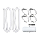 32mm 풀 호스 + 커넥터 + 드라이버 인텍스 300 GPH/530 GPH용, 1.5m 흰색 호스, 1.5m 파란색 호스, 1m 파란색 호스, 1m 흰색 호스