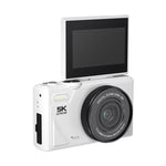 W1 5K HD 디지털 카메라 75MP 18배 디지털 줌 WiFi 비디오 녹화기 플립 스크린 포함, W1 화이트, W1 블랙