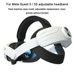 Meta Quest 3 / 3S용 조절 가능한 헤드밴드 무압박 VR 헤드 스트랩 액세서리