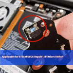 Steam Deck용 10개입 어깨 버튼 L1 R1 마이크로스위치, L1 R1 마이크로스위치