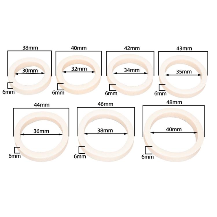 2쌍 ZTTO 산악 자전거 충격 흡수 포크 오일 방진 스펀지 링, 30mm, 32mm, 34mm, 35mm, 36mm, 38mm, 40mm