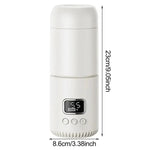 휴대용 무선 아기 젖병 워머 400ml 조절 온도 여행용 보온병, Type-C 고속 충전, CT01 10000mAh, CT01 18000mAh